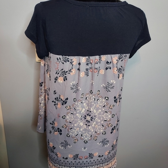 Rewind Purple Floral High-Low Juniors Size Medium Juniors - Picture 5 of 9